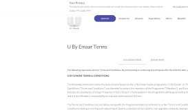 
							         Terms and Conditions - U By Emaar								  
							    