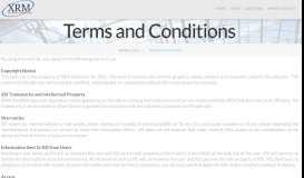 
							         Terms and Conditions – XRM Workforce Technologies								  
							    