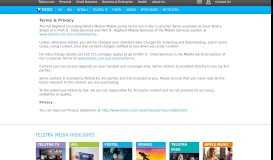 
							         Terms and Privacy - Telstra Media Mobile Portal								  
							    