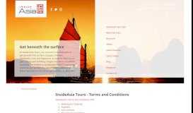 
							         Terms & Conditions | InsideAsia Tours								  
							    