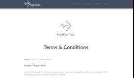 
							         Terms & Conditions - NetherTek ECR								  
							    
