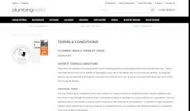 
							         Terms & Conditions - Plumbing World								  
							    