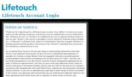 
							         Terms of Service - Lifetouch Account Login								  
							    