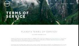 
							         Terms of Service — Planet3								  
							    