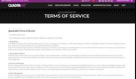 
							         Terms of Service | QuadraNet								  
							    