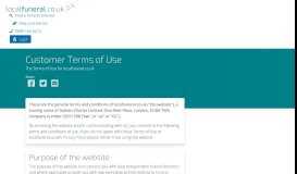 
							         Terms of Use | Find UK funeral directors | localfuneral.co.uk								  
							    