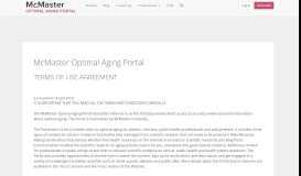 
							         Terms of Use | McMaster Optimal Aging Portal								  
							    