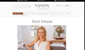 
							         Terri Vinson | Learn About The Founder - Synergie Skin								  
							    