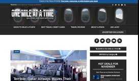 
							         Terrible: Qatar Airways Moves Their Loyalty Program Entirely Online ...								  
							    