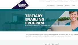 
							         Tertiary Enabling Program: Home								  
							    
