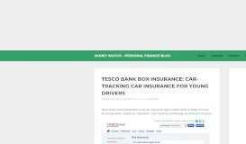 
							         Tesco Bank Box Insurance: Car-Tracking Car Insurance For Young ...								  
							    