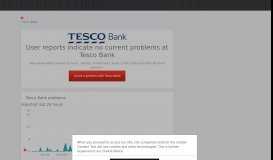 
							         Tesco Bank down? Current problems and issues | Downdetector								  
							    