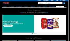 
							         Tesco - Supermarkets | Online Groceries, Clubcard & Recipes								  
							    