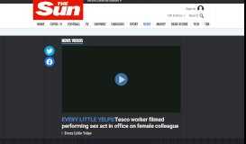 
							         Tesco worker filmed performing sex act in office on female colleague ...								  
							    