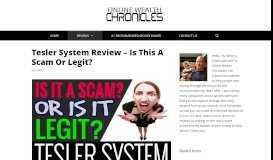 
							         Tesler System Review - Is This A Scam or Legit?								  
							    