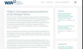 
							         TESSCO Technologies Selected by MasTec as Key Strategic Partner ...								  
							    