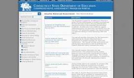 
							         Test Administration - CSDE Comprehensive Assessment Program portal								  
							    