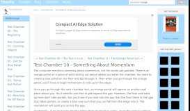 
							         Test Chamber 10 - Something About Momentum - Portal Walkthrough								  
							    