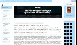 
							         Test Chamber 11 - The Orange Portal Gun - Portal Walkthrough								  
							    