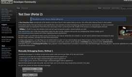 
							         Test Door (Portal 2) - Valve Developer Community								  
							    
