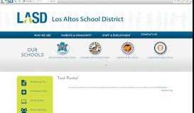 
							         Test Portal - Los Altos School District								  
							    