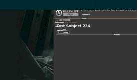 
							         Test Subject 234 | Half-Life Wiki | FANDOM powered by Wikia								  
							    