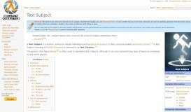 
							         Test Subject - Combine OverWiki, the original Half-Life wiki and Portal ...								  
							    
