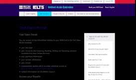 
							         Test Taker Portal | British Council United Arab Emirates								  
							    