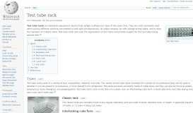 
							         Test tube rack - Wikipedia								  
							    