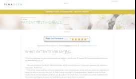 
							         Testimonials and Patient Reviews of ... - Pima Dermatology								  
							    