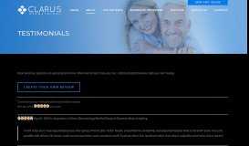 
							         Testimonials - Clarus Dermatology Medical Surgical Cosmetic Body ...								  
							    