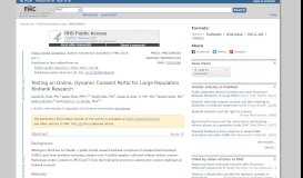 
							         Testing an Online, Dynamic Consent Portal for Large Population ...								  
							    