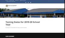 
							         Testing Dates for 2018-19 School Year - Alee Academy Charter School								  
							    