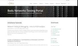 
							         Testing Portal [Beta] | Badu Networks								  
							    