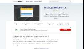 
							         Tests.gateforum.com website. Gateforum Student Portal for GATE 2016.								  
							    