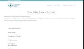 
							         Teton Valley Resource Directory | Community Resource Center of ...								  
							    