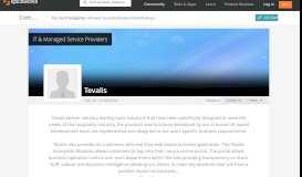 
							         Tevalis: Hull, UK Managed IT Services - Spiceworks								  
							    
