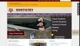 
							         Texas A&M College of Dentistry								  
							    