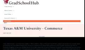 
							         Texas A&M University - Commerce - Grad School Hub								  
							    