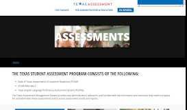 
							         Texas Assessment Management System — Assessments								  
							    