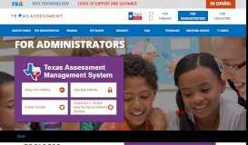 
							         Texas Assessment Management System — For Administrators ...								  
							    