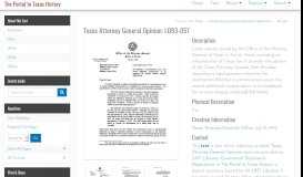 
							         Texas Attorney General Opinion: LO93-057 - The Portal to Texas History								  
							    
