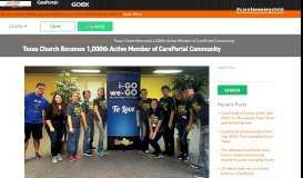 
							         Texas Church Becomes 1,000th Active Member of CarePortal ...								  
							    