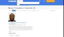 
							         Texas City Beacon Therapist - Beacon Therapist ... - Psychology Today								  
							    
