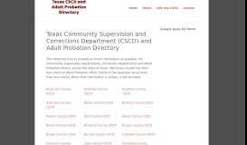 
							         Texas Community Supervision and Corrections Department (CSCD ...								  
							    
