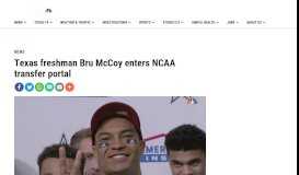 
							         Texas freshman Bru McCoy enters NCAA transfer portal - KXAN.com								  
							    