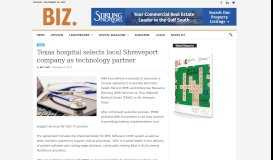 
							         Texas hospital selects local Shreveport company as technology partner								  
							    
