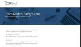 
							         Texas Medical Group - Texas Mutual								  
							    