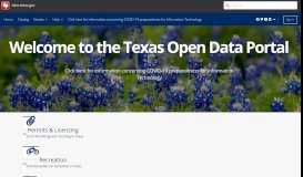 
							         Texas | Open Data Portal - Texas.gov								  
							    