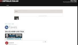 
							         Texas Sales Tax Webfile								  
							    